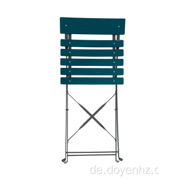 Outdoor-Metall-Klappstuhl mit gestrecktem Lattenrost (5 Sitze und 1 Rücken)